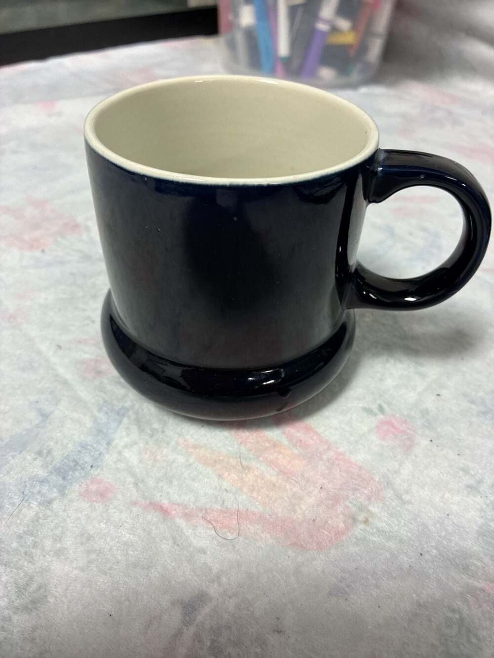 Fiesta Ware Cobalt Blue Coffee Mug Ring Handle